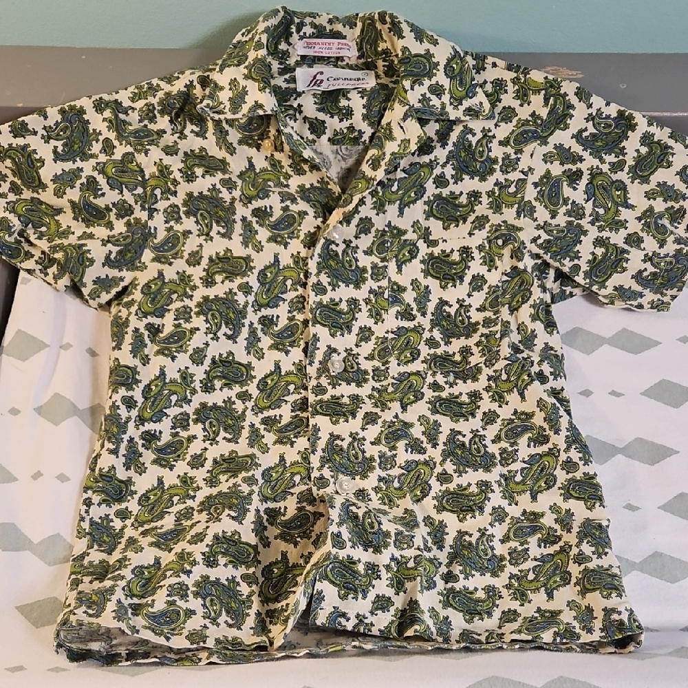 Green Paisley Men's Shirt